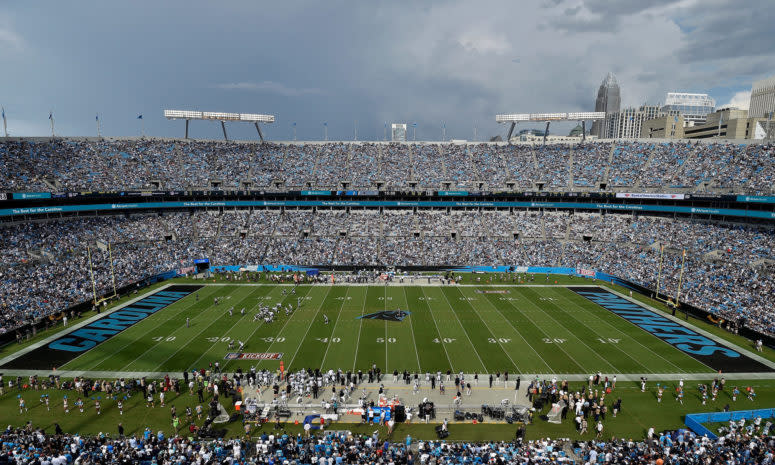 A general view of the Carolina Panthers stadium.