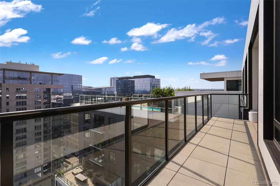 The Coloradan apartment building is located at 1750 Wewatta St. in downtown Denver. Throughout the penthouse are floor-to-ceiling windows that provide panoramic views of both the city skyline to the east and the mountains to the west. (Photo: Travis Woolford)