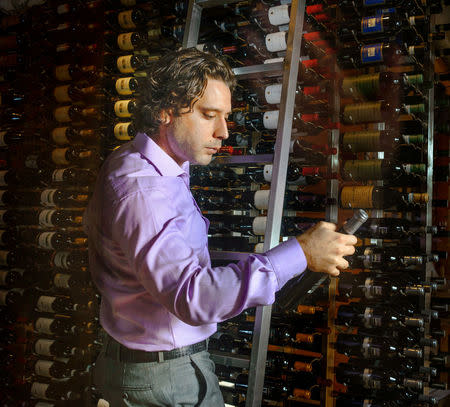 Adam Gungle, founder of Xpeditr Inc. professional wine movers, is pictured in Toronto, Ontario, Canada in this handout photo obtained by Reuters, September 7, 2017. Courtesy of Xpeditr/Handout via REUTERS 