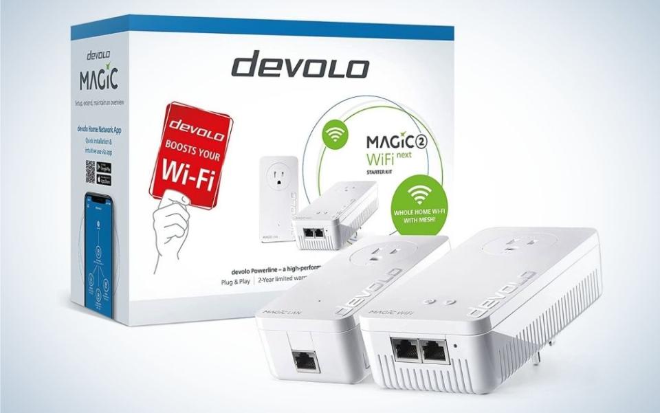 The Devolo Magic WiFi Starter Kit is our pick for the best mesh WiFi extender.
