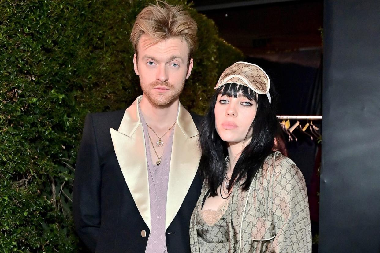 LOS ANGELES, CALIFORNIA - NOVEMBER 05: (L-R) FINNEAS and Billie Eilish, both wearing Gucci, attend the 2022 LACMA ART+FILM GALA Presented By Gucci at Los Angeles County Museum of Art on November 05, 2022 in Los Angeles, California. (Photo by Stefanie Keenan/Getty Images for LACMA)