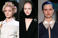 <p>Flower crowns, hair bandanas, and sleek blue were all major statements in 2007. (Photo: Getty Images) </p>