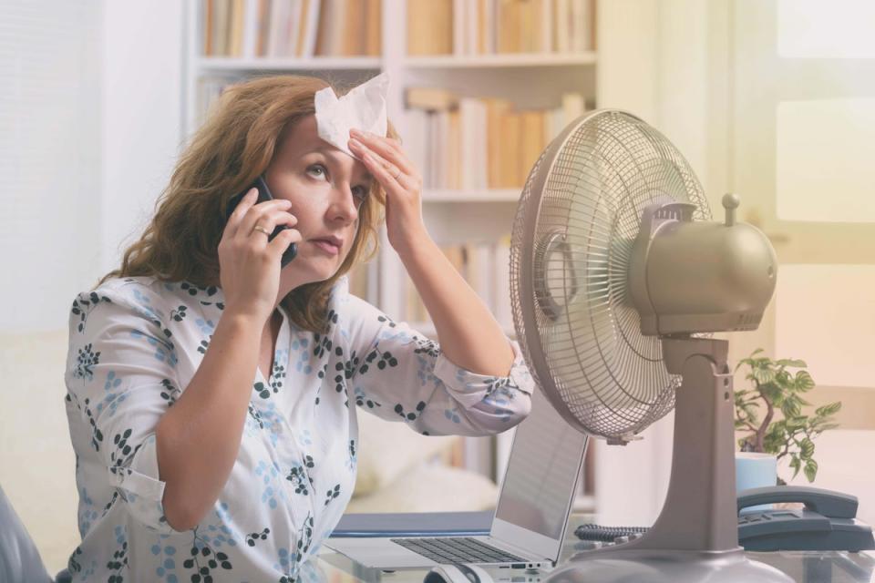 Indoor workers are advised to use cooling tools such as fans during heatwaves (Alamy/PA)