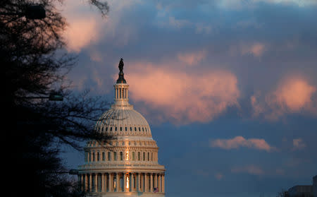 The U.S. Capitol is seen after Special Counsel Robert Mueller handed in his report to Attorney General William Barr on his investigation into Russia's role in the 2016 presidential election and any potential wrongdoing by U.S. President Donald Trump in Washington, U.S., March 22, 2019. REUTERS/Carlos Barria