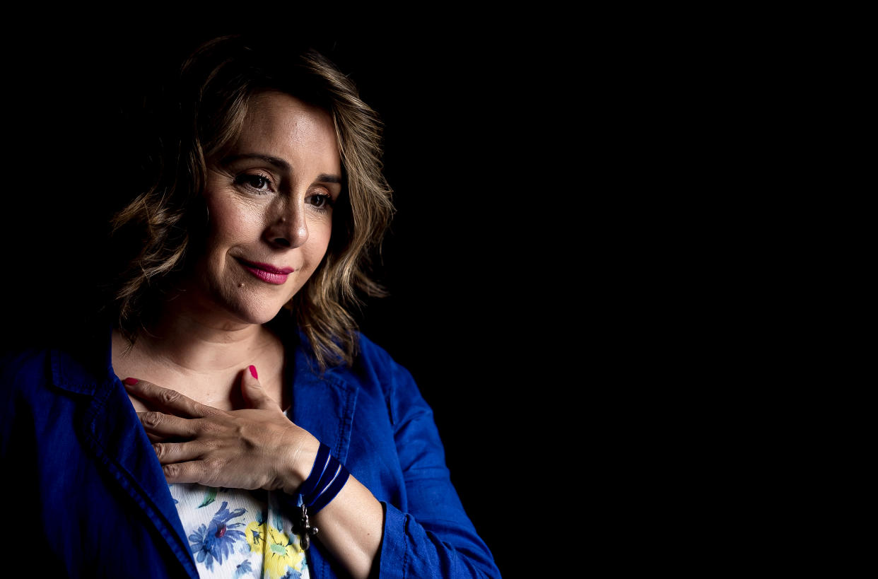 MADRID, SPAIN - JULY 17: Karyme Lozano poses during "Corazón Ardiente" Filming set on July 17, 2019 in Madrid, Spain. (Photo by Samuel de Roman/Getty Images)