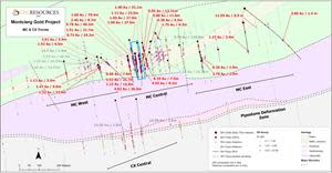 Montclerg Gold Project Plan View Map July 2022