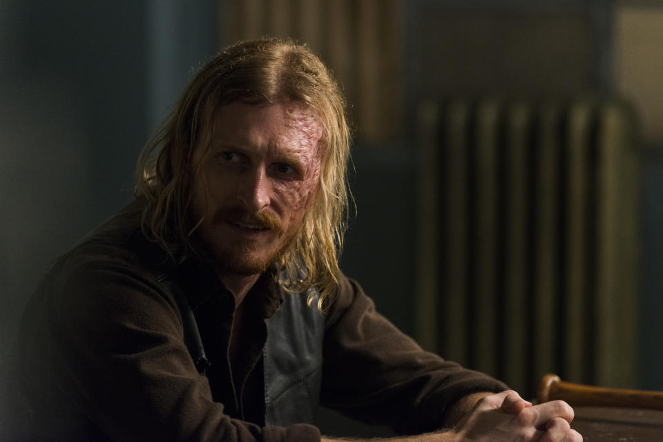 <p>Austin Amelio as Dwight in AMC’s <i>The Walking Dead.><br> (Photo: Gene Page/AMC)</i> </p>