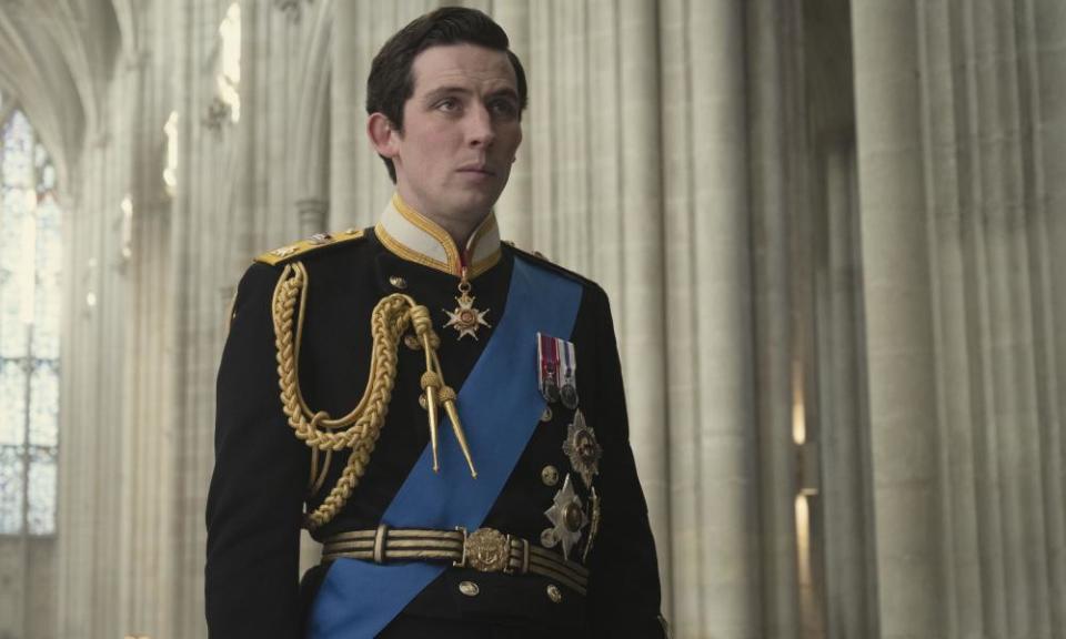 Josh O’Connor as Prince Charles in a scene from “The Crown.”