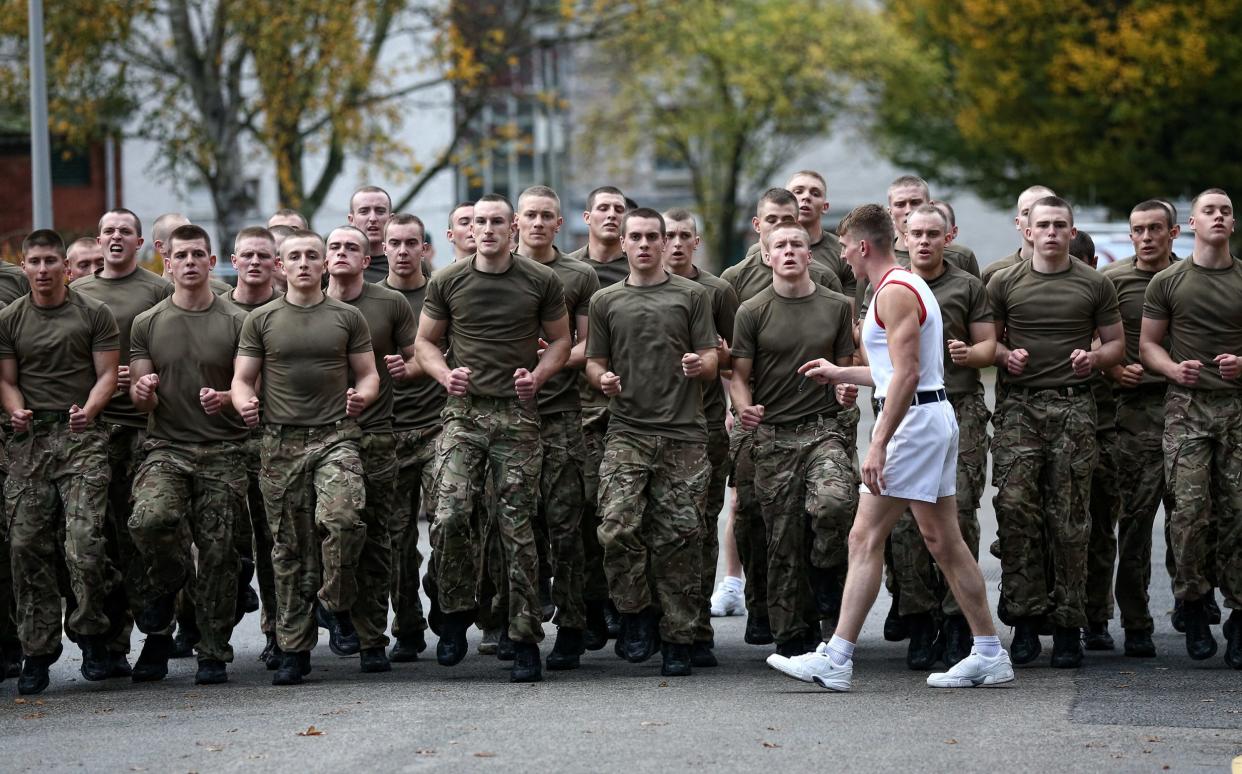 Royal Marines training