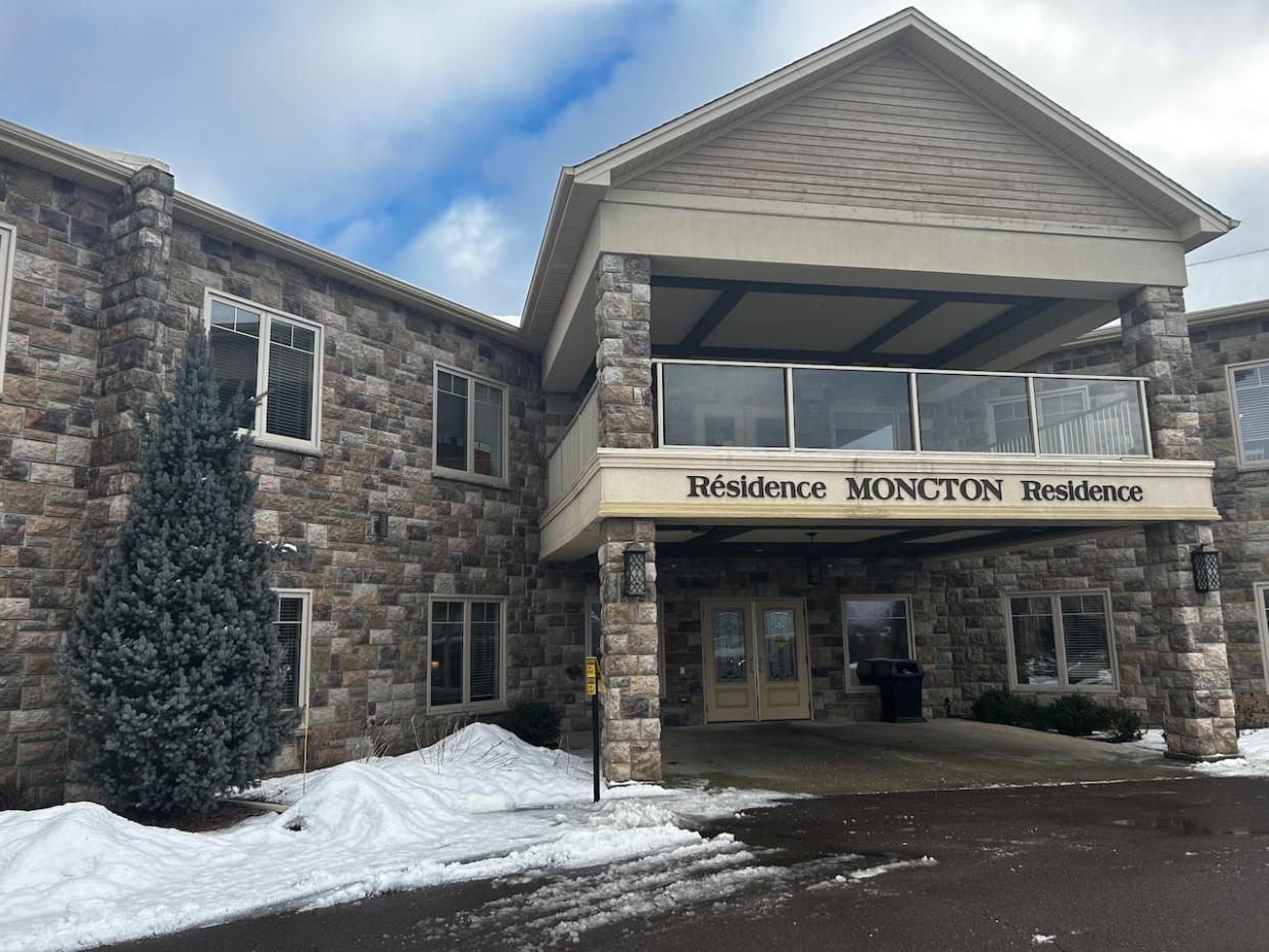 The phones at Moncton Residence, a seniors complex at 270 John St., have been down since Jan. 10.  (Raechel Huizinga/CBC - image credit)