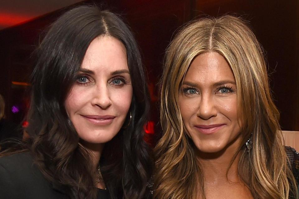 Jennifer Aniston and her friends, including Courteney Cox, were flying to Mexico to celebrate her 50th birthday (Getty Images)