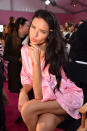 <p>Adriana Lima’s bringing back the duckface. <em>(Photo: Getty Images)</em> </p>