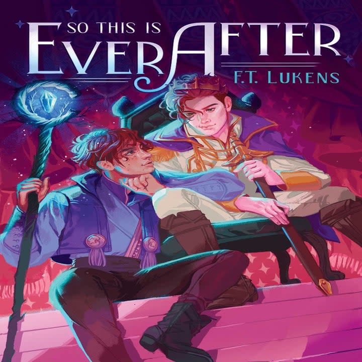 Release date: March 29What it's about: Lukens is becoming a fast fave for delightful m/m YA fantasy romance, and this newest promises to help her hold onto that crown. (Pun very much intended.) What happens after a Chosen One prophecy has been fulfilled? That's the question Arek and his buddies are wrestling with, now that their grand quest is behind them. When he takes the throne vacated by the heir they soon learn is dead, Arek finds himself stuck with a new problem: the fact that the position comes with a magical requirement that he partner up by 18 or become the next dead royal. Now Arek's stuck trying to find someone to marry whom he can actually stand, but the answer to his prayers might be closer than he thinks...Get it from Bookshop or your local bookstore via Indiebound here.