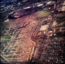 A scene of the destruction in Moore, Okla., seen from a plane on Monday. (Holly Bailey/ Yahoo! News)