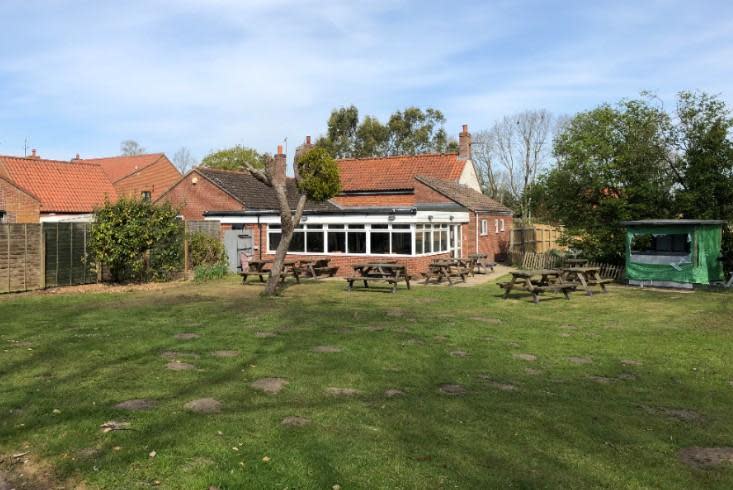 Eastern Daily Press: The beer garden at the Canary and Linnet