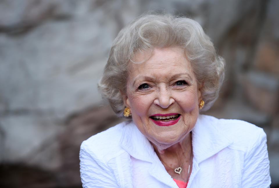 Betty White was a 'Raw' guest on <a href="https://www.youtube.com/watch?v=cI6V1b1sNCc" rel="nofollow noopener" target="_blank" data-ylk="slk:Feb. 10, 2014;elm:context_link;itc:0;sec:content-canvas" class="link ">Feb. 10, 2014</a>.