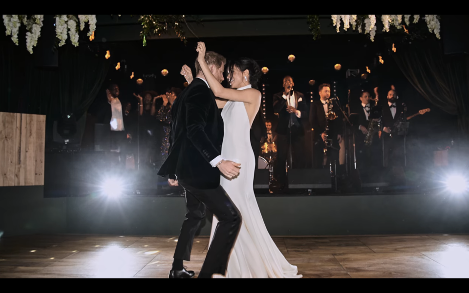 harry and meghan dancing at their wedding reception
