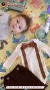 Matteo's mama picked out the cutest outfit for the tiny tot's first Thanksgiving!