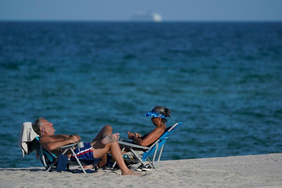 More than 100 million Americans were warned to stay indoors as high temperatures and humidity settled in over states stretching through parts of the Gulf Coast to the Great Lakes and east to the Carolinas.