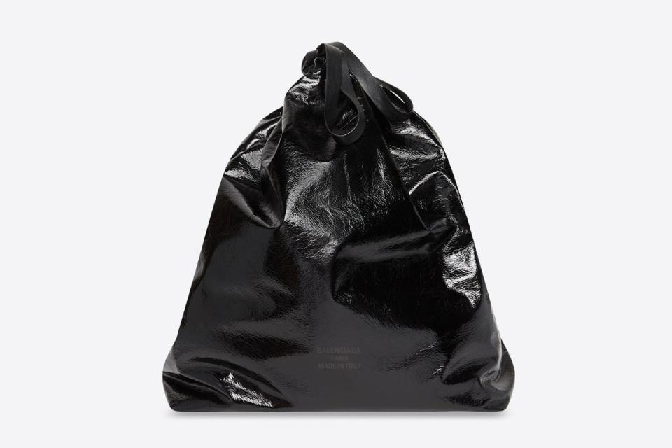 Balenciaga’s new handbag is called the Trash Pouch.  (Balenciaga)