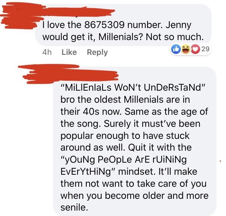 boomer getting roasted for saying millennials don't understand phone numbers