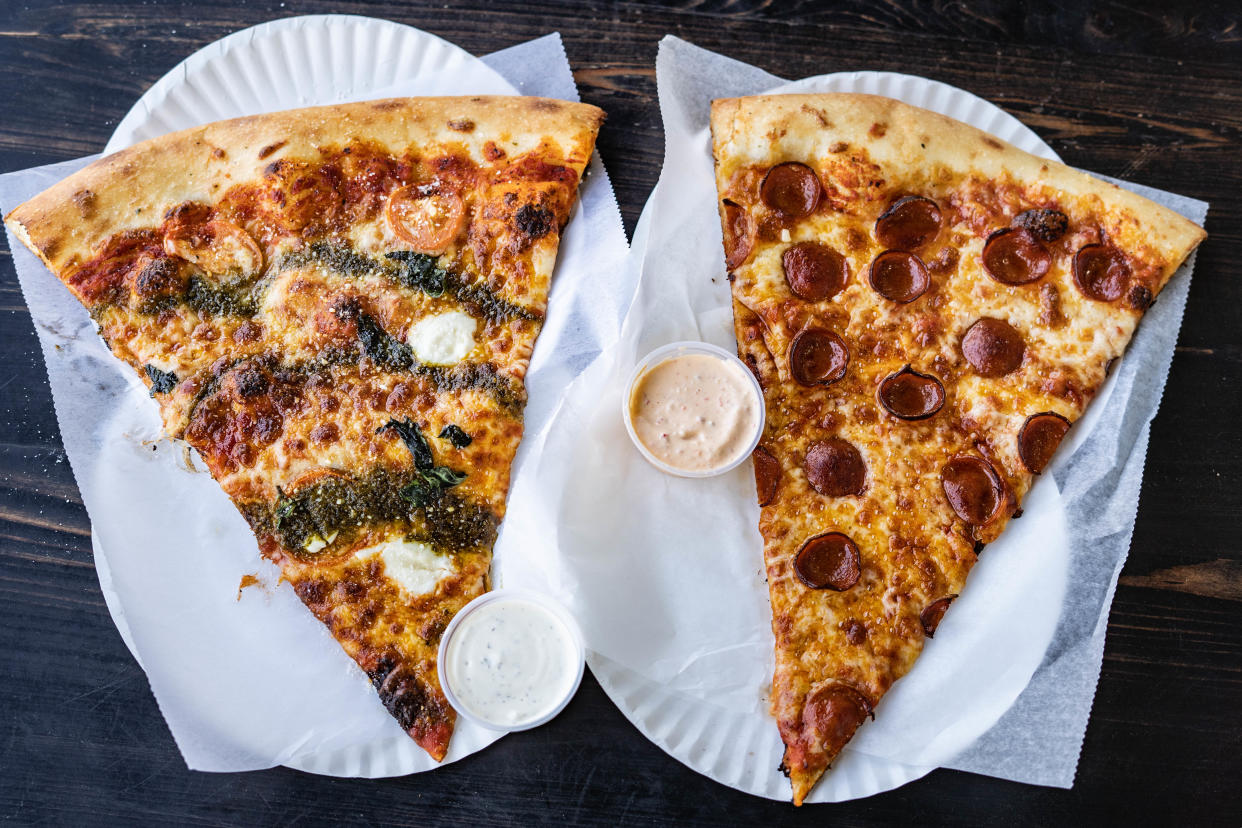 Slices of Pie.zaa's Sweet Caroline and Roni pizza.
