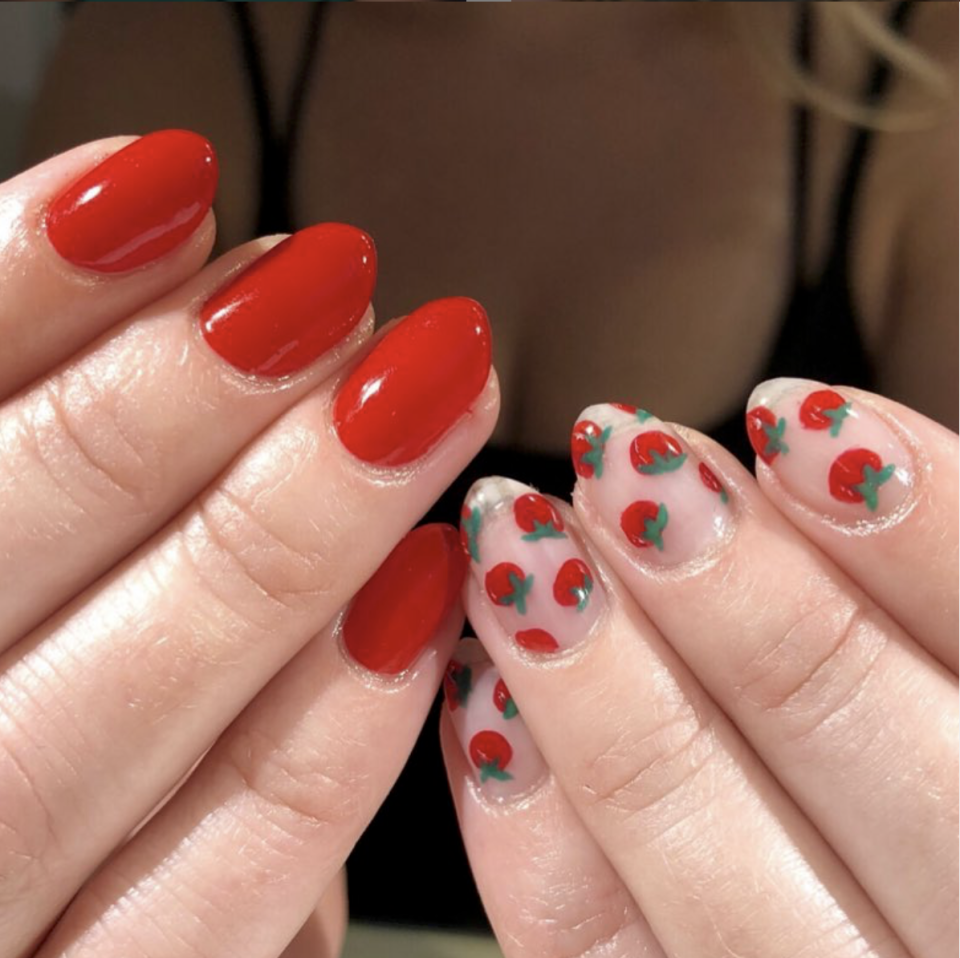 <p>Your favorite 4th of July snack can now be worn on your fingernails. </p><p><a class="link " href="https://www.amazon.com/Nail-Sticker-Art-Collection-Strawberries/dp/B00TGMC7UO/?tag=syn-yahoo-20&ascsubtag=%5Bartid%7C10072.g.27727694%5Bsrc%7Cyahoo-us" rel="nofollow noopener" target="_blank" data-ylk="slk:SHOP STRAWBERRY STICKERS;elm:context_link;itc:0;sec:content-canvas">SHOP STRAWBERRY STICKERS</a></p>