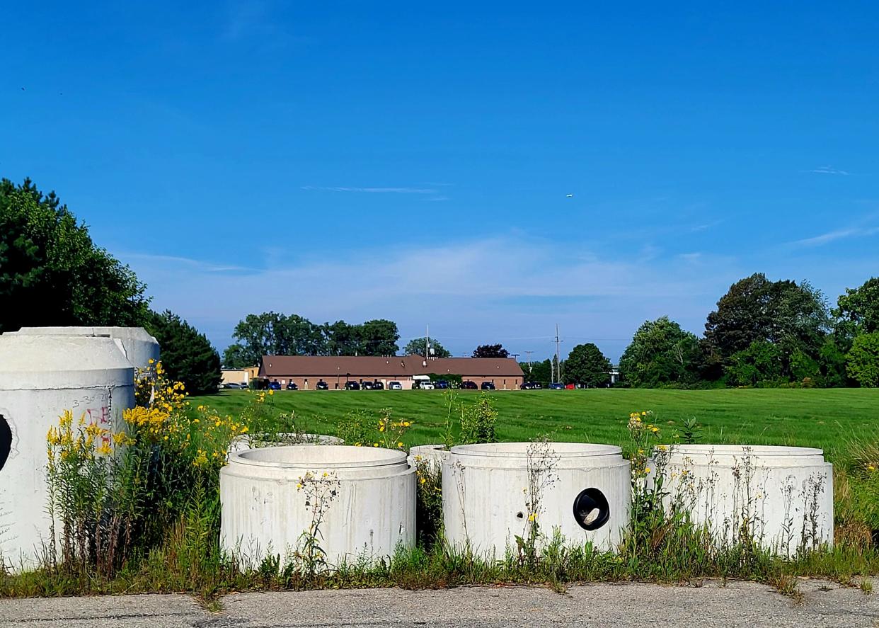 The Saginaw-based Oasis Senior Living is the second developer to submit site plans to build a senior assisted living and memory care facility, as pictured on Wednesday, Sept. 6, 2023, over the grassy area near 1403 Catherine McAuley Drive in Port Huron.