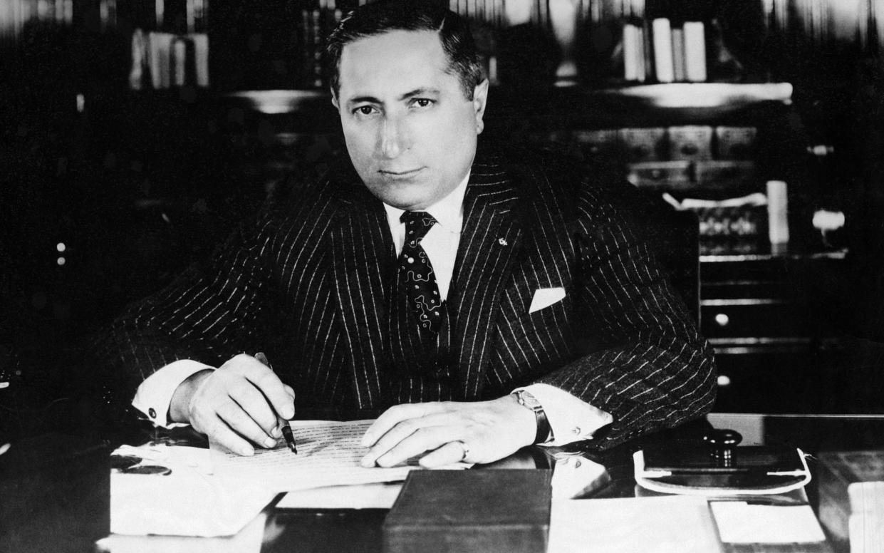 MGM co-founder Louis B Mayer, circa 1935