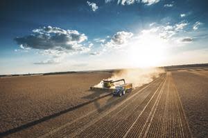 New Holland Agriculture machinery in the field