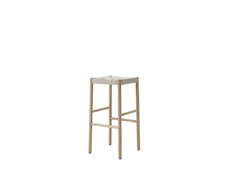 <p>Named for the Betty Nansen theatre in Copenhagen, this understated stool by Danish-Finnish duo Thau & Kallio combines a lacquered oak frame with a webbed seat handwoven from natural linen fibres. Smartly, there’s a stackable chair to match. £400, <a href="https://www.twentytwentyone.com/products/andtradition-thau-and-kallio-betty-tk8-barstool-2020" rel="nofollow noopener" target="_blank" data-ylk="slk:twentytwentyone.com;elm:context_link;itc:0;sec:content-canvas" class="link ">twentytwentyone.com</a></p>