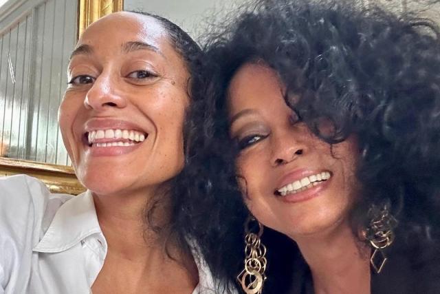 Tracee Ellis Ross Brings Glamour Home in a Bodysuit and Gold