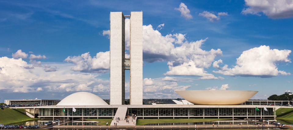 Oscar Niemayer's design for the National Congress of Brazil.
