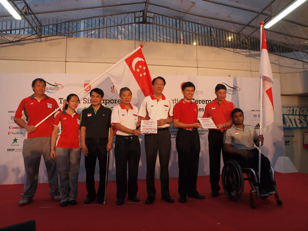 Team Singapore Flag Presentation Ceremony