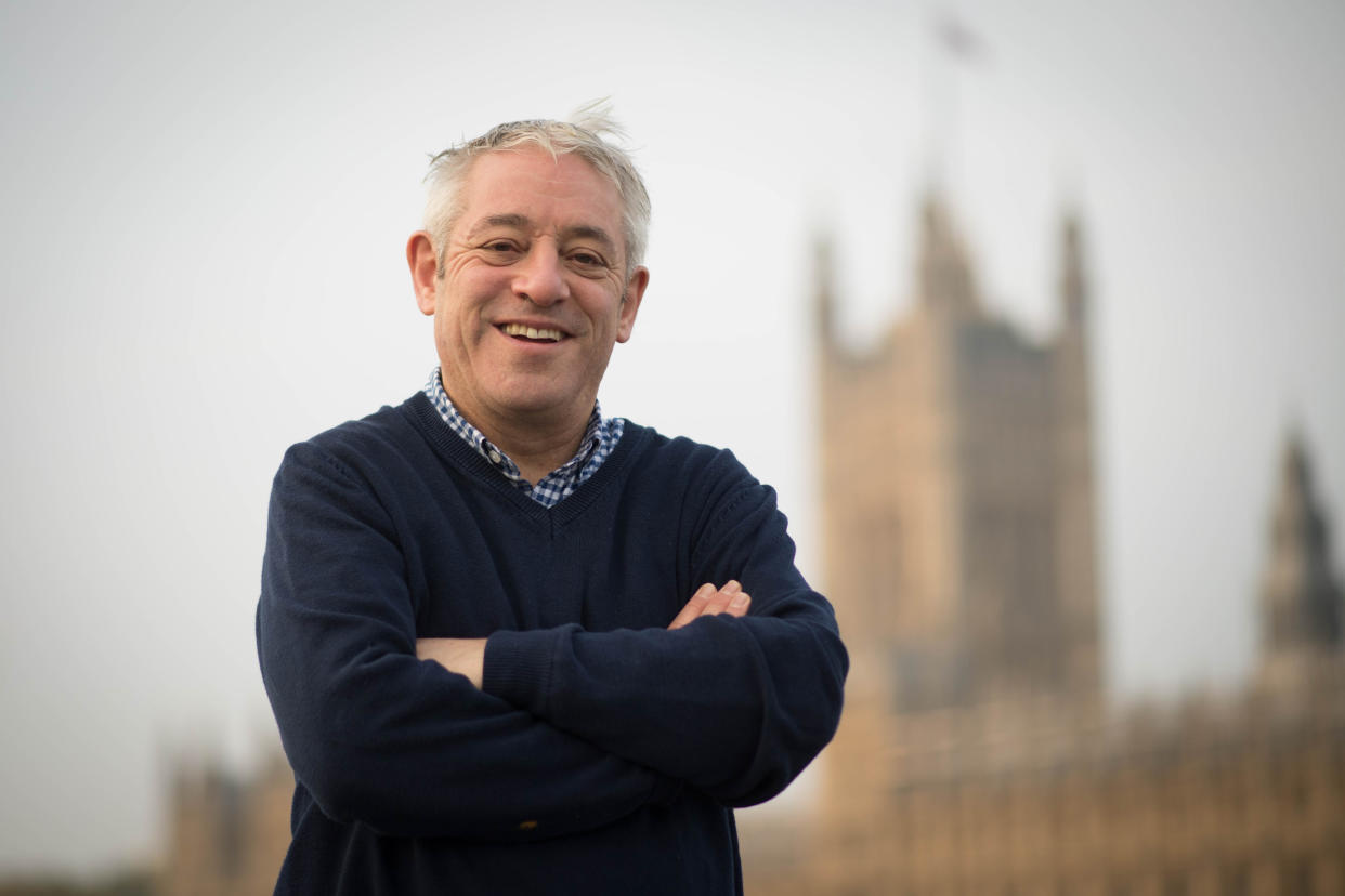 Speaker of the House of Commons, John Bercow walks over Westminster Bridge from a session in the gym this morning on his last day as Speaker of the House of Commons, after 10 years in the chair.