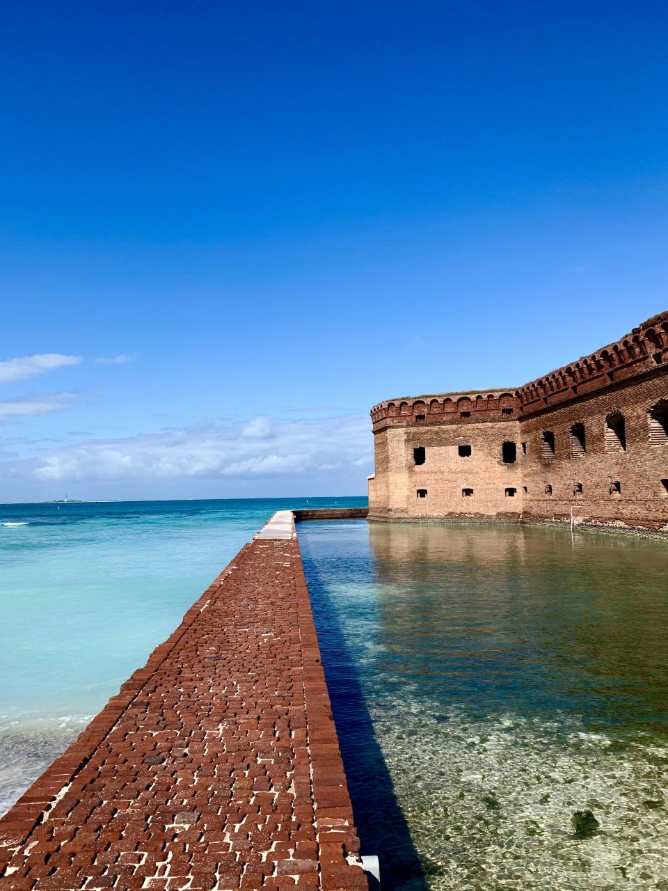 This is the walkway around Fort Jefferson at Dry Tortugas National Park off Key West, Florida on Feb. 2, 2020. | Sarah Gambles, Deseret News