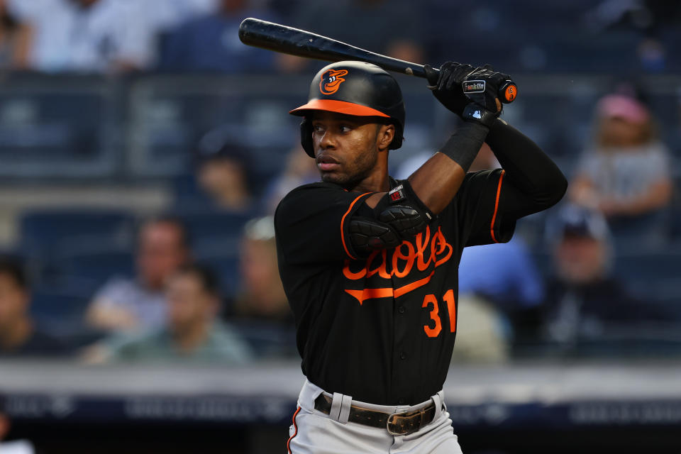 Cedric Mullins with the Orioles. 