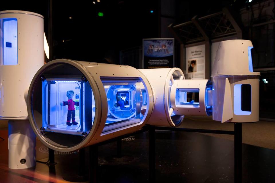 Journey to Space, which opens Saturday, May 25 at the Phillip and Patricia Frost Museum of Science in Downtown Miami, provides guests with a hands-on, climb-aboard experience that explores what it takes to live and work in space.
