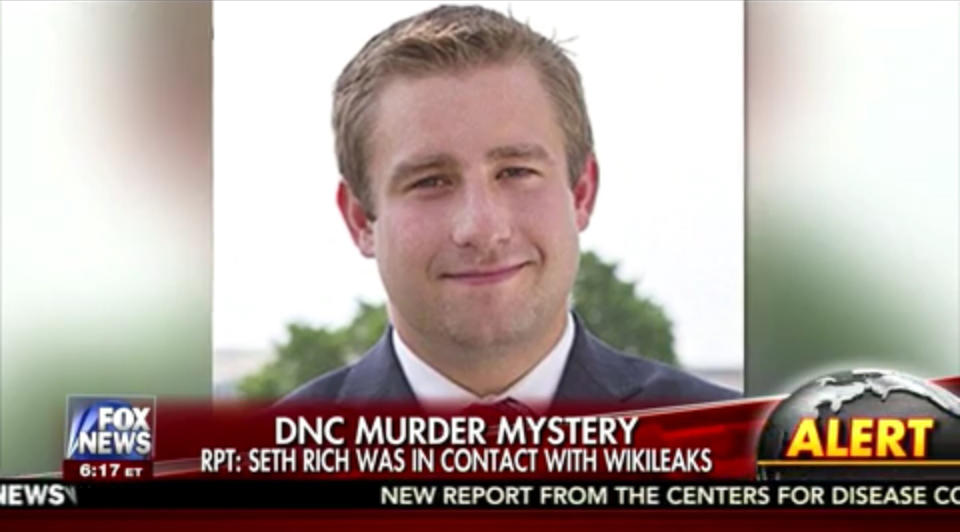 Fox News coverage of the Seth Rich murder.