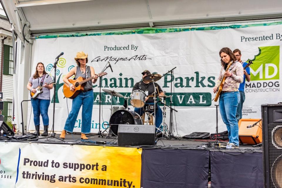 Enjoy live music from local artists at the festival.