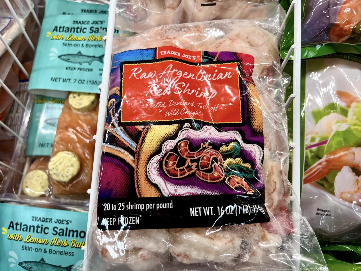 frozen raw argentinian raw shrimp from trader joes