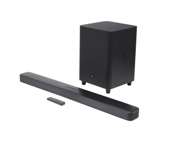 JBL Bar 550-Watt 5.1 Channel Sound Bar with Wireless Subwoofer. Image via Best Buy Canada.