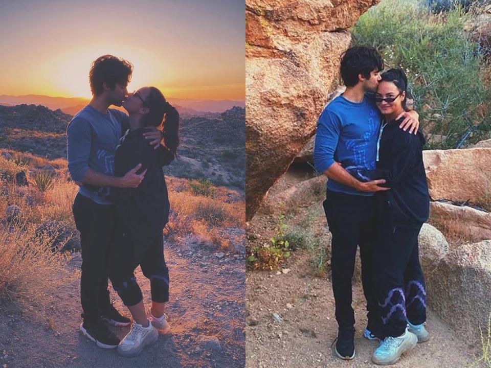 demi lovato max ehrich joshua tree instagram