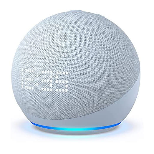 Echo Dot 5th Gen Smart Speaker with Clock