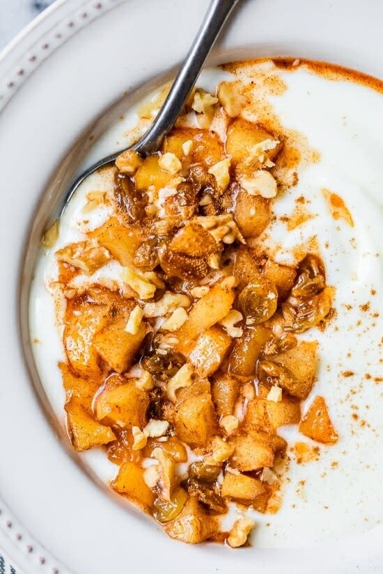 Apple cinnamon yogurt.