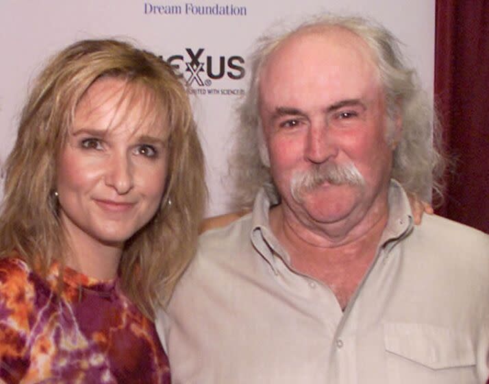 Sept. 2000 photo of Melissa Etheridge and David Crosby in Los Angeles.