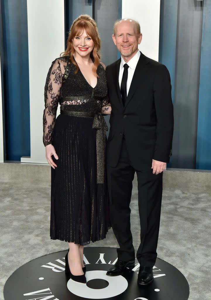 Bryce Dallas Howard and Ron Howard