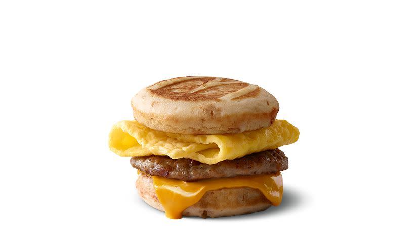 keto mcdonalds, sausage egg cheese mcgriddle