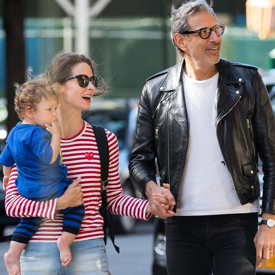 Jeff Goldblum and Emilie Livingston