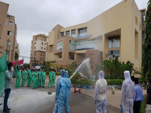 Visuals from a COVID-19 dedicated hospital in Bhubaneswar (Photo/ANI)